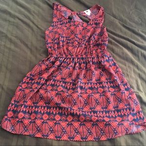 Tank top tribal print dress